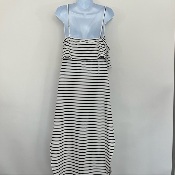 CUPSHE White Black Stripe Scoop Neck Sleeveless Maxi Dress Coverup - Picture 10 of 16